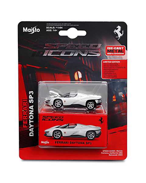 1:64 Speed Icons Koleksiyon Araçlar Ferrari Daytona SP3 Beyaz