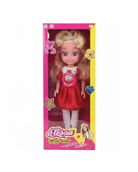 Elissa Prenses Taçlı Kız Oyuncak Bebek