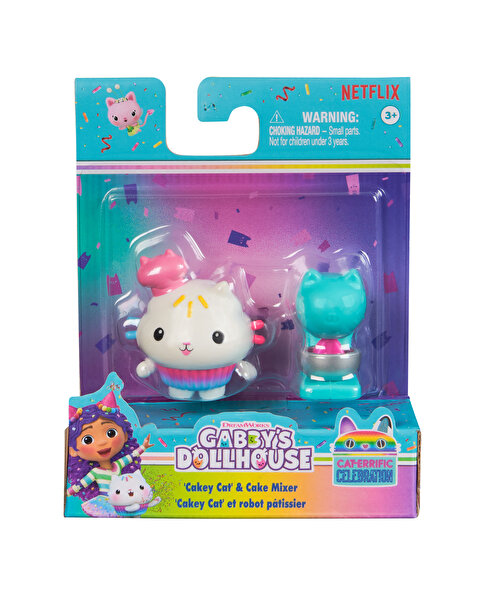 Gabby’s Dollhouse Cakey Cat & Cake Mixer Figür ve Aksesuar Seti