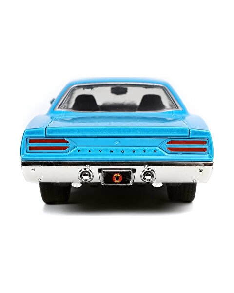 Jada Looney Tunes Roadrunner Plymouth 1970 1:24 Ölçek Araba ve Figür 7 Cm