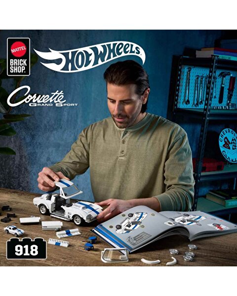 Hot Wheels Elite Serisi Corvette Grand Sport Araba 918 Parça JGR31