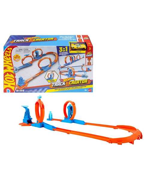 Hot Wheels Track Creator Üçlü Çember Paketi JDW39