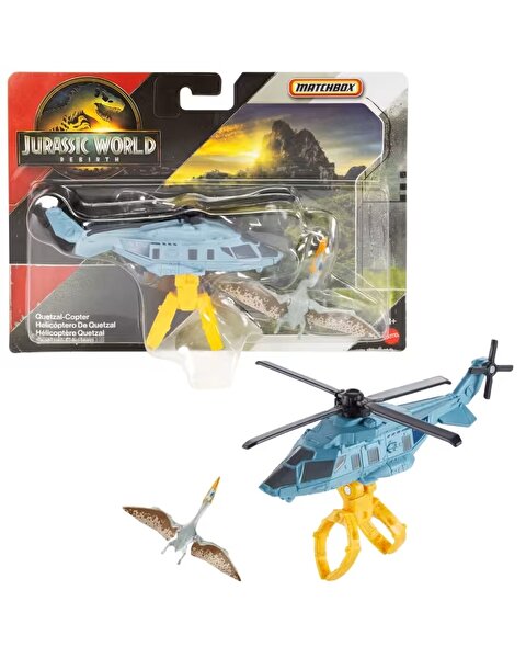 Matchbox Jurassi̇c World Di̇no Transporter Arabaları Quetzal-Copter JGM07