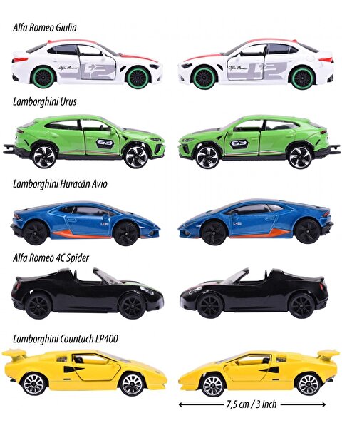 Majorette Dream Cars Italy 5'li Koleksiyon Paketi