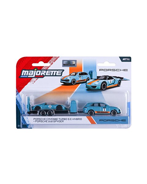 Porsche Deluxe Trailer 3’lü Set Porsche Cayenne Turbo S E-Hybrid + Porsche