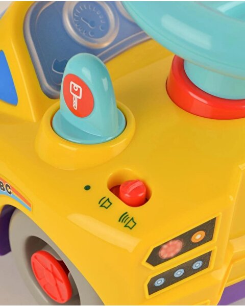 Sesli Müzikli ve Işıklı Çok Fonksiyonlu Eğlenceli Arabam