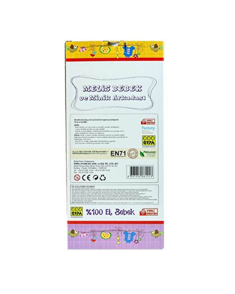 Melis Bebek Türkçe Konuşan Hayvancıklı Turuncu Hırkalı