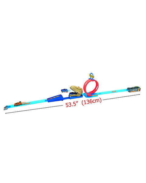 Express Wheels 2 Araçlı Dinozor Rampası