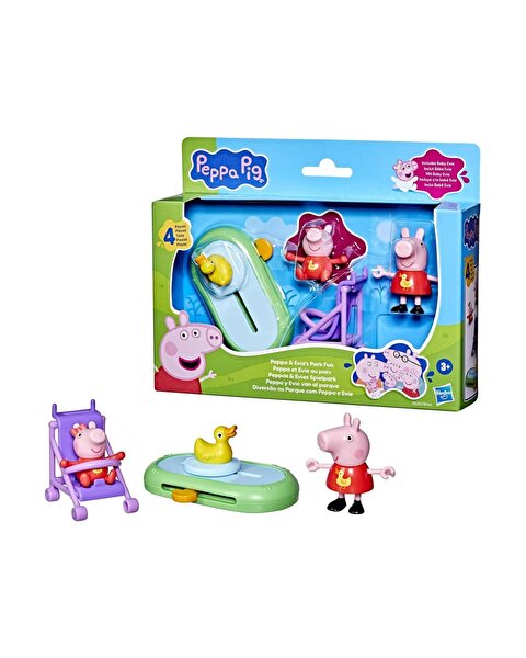 Peppa Pig Peppa'nın Anıları Oyun Seti Peppa ve Evie's Park Fun G0528
