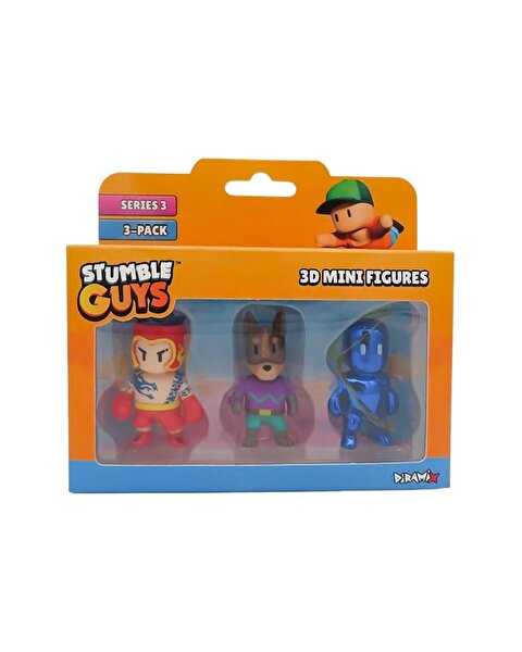 Stumble Guys 3'lü Mini Figür Seti 9 S3 40023