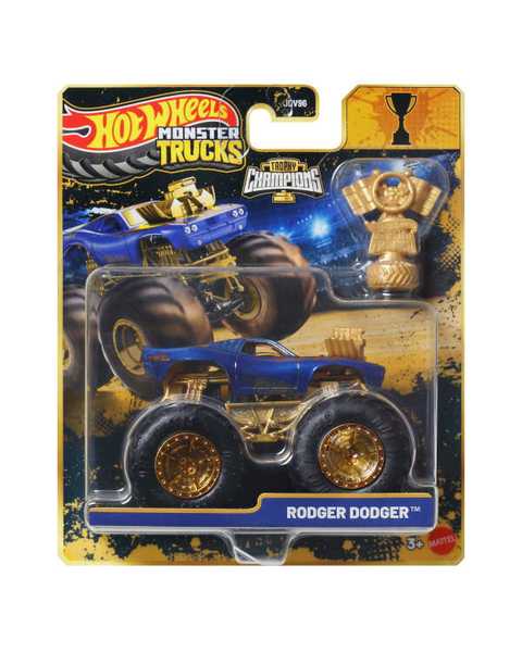 Hot Wheels Monster Trucks Arabalar Bigfoot Trophy Şampiyonları Rodger Dodger JMV71