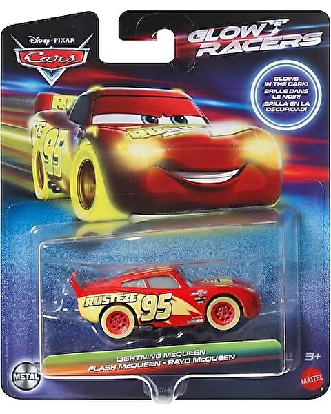 Cars Karanlıkta Parlayan Yarışçılar Tekli Karakter Araçlar Lightning Mcqueen HPG77