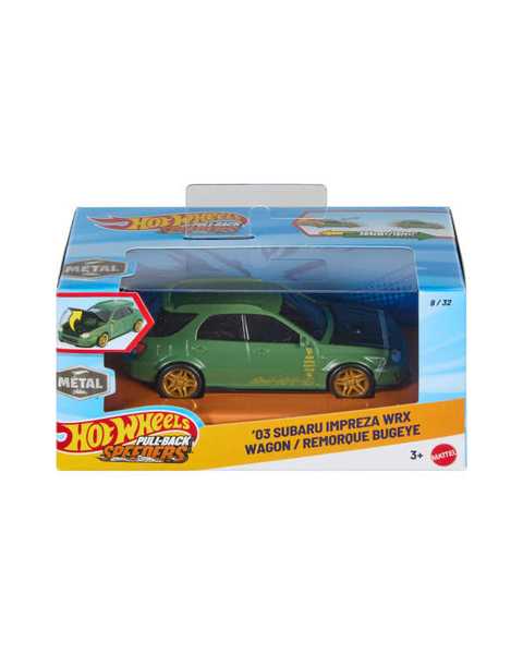 Hot Wheels Pull-Back Speeders 1:43 Arabalar 03 Subaru Impreza Wrx Wagon JKP91