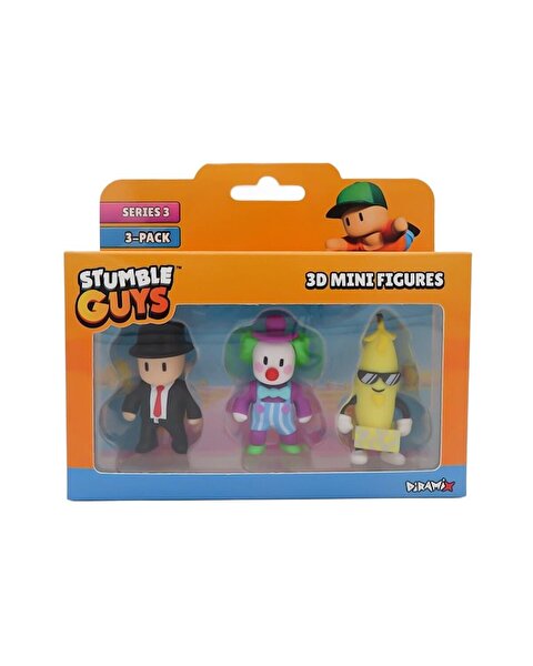 Stumble Guys 3'lü Mini Figür Seti 4 S3 40023