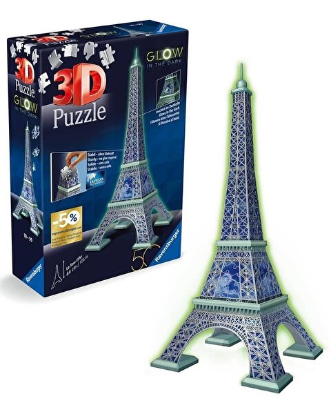 Ravensburger Karanlıkta Parlayan 3D Puzzle Eyfel