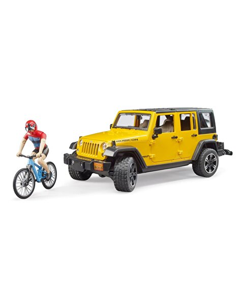 Bruder Jeep W. Rubicon ve Bisiklet Sürücüsü