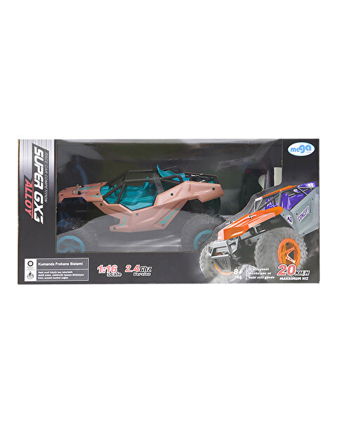 Kumandalı GX3 Alloy/2.4G 1:16 U/K Metal Şarjlı Yeşil Pembe Araba