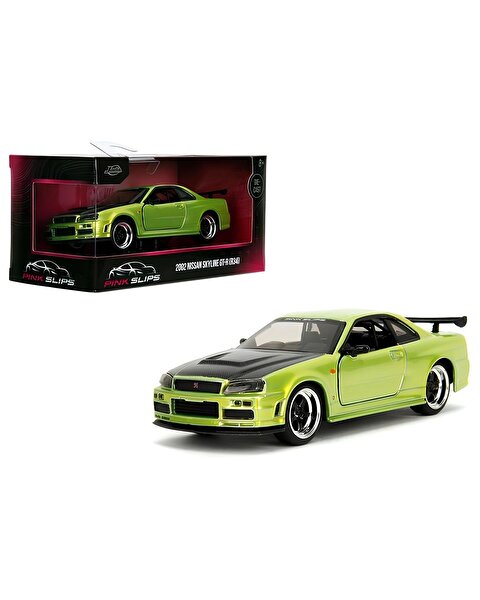 Jada Pi̇nk Sli̇ps 1:32 Ölçekli Araba 2002 Nissan Skyline GT-R (R34)