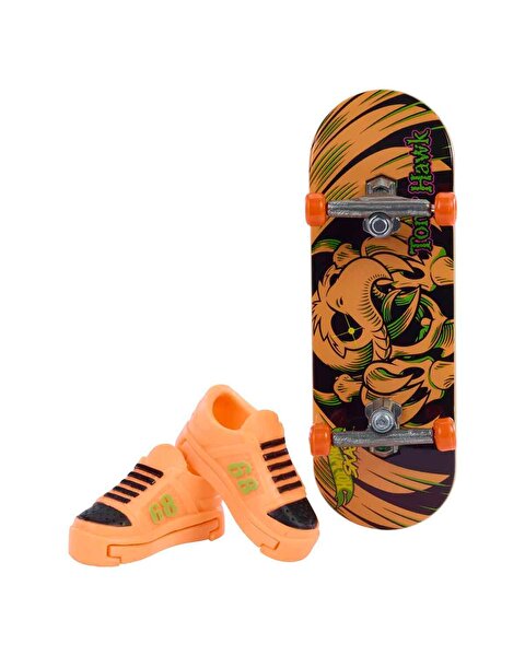 Hot Wheels Skate Neon Temalı Parmak Kaykay ve Ayakkabı Paketi Shriek Shredder