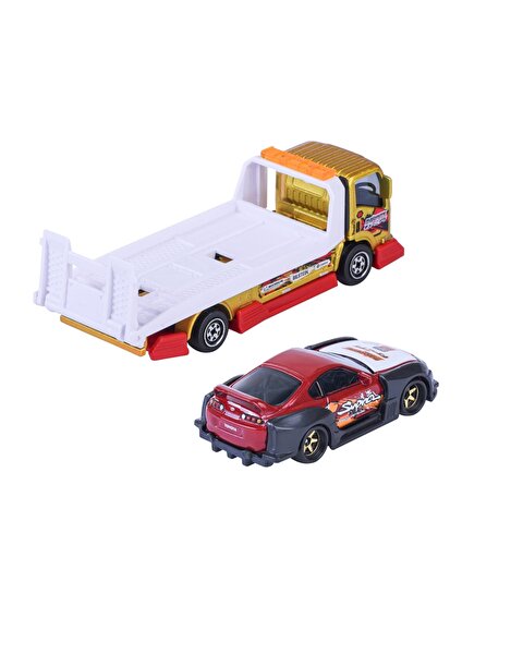 Majorette JDM Legends Tuning Transporter Isuzu NPR + Toyota Supra JZA80