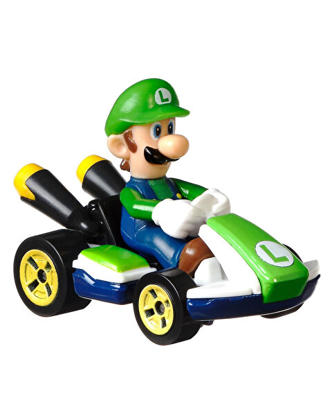 Hot Wheels Mario Kart Karakter Araçlar Luigi GLP37