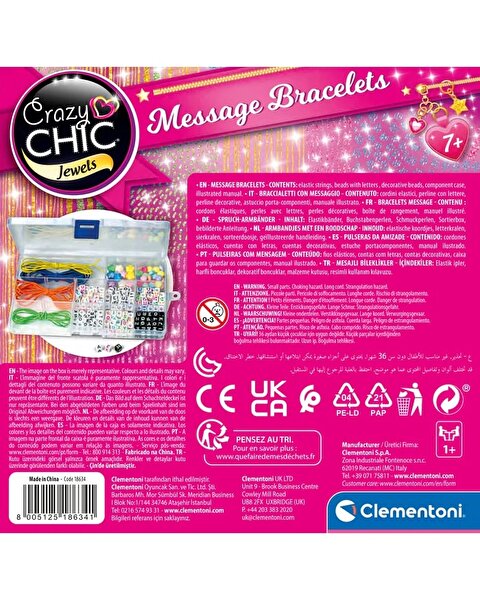 Clementoni Crazy Chic Mesaj Bileklikler Seti