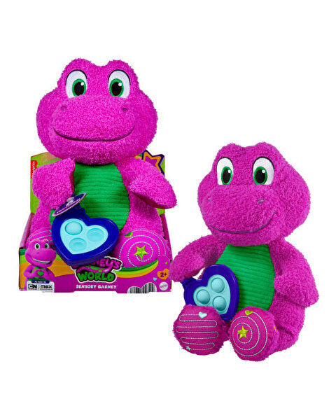 Fisher Price Barney Duyusal Peluş 30 Cm