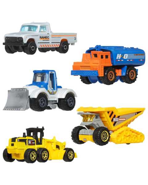 Matchbox Beşli Araba Seti Construction Crew JJP43