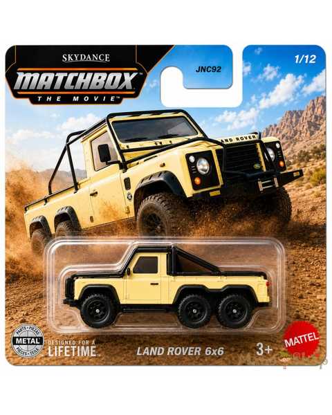 Matchbox The Movie 1:64 Diecast Arabalar Land Rover 6X6 JND09