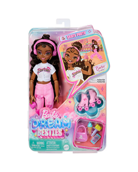 Barbie Dream Besties Paten Partisi Brooklyn Bebek ve Aksesuarları JFX97