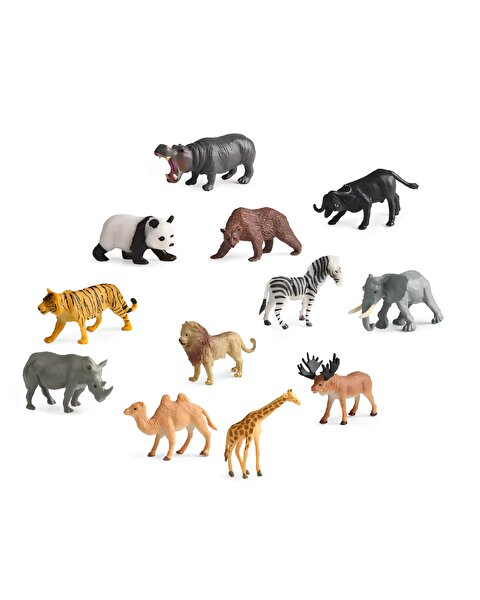 Tüpte Vahşi Hayvan Seti 12 Parça