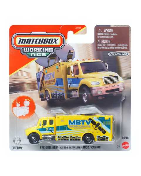 Matchbox Çalışma Donanımı Araçları Freightliner M2 106 Satellite Truck JJP14