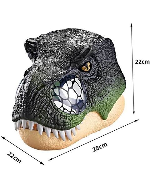 Işıklı ve Sesli T-Rex Maskesi