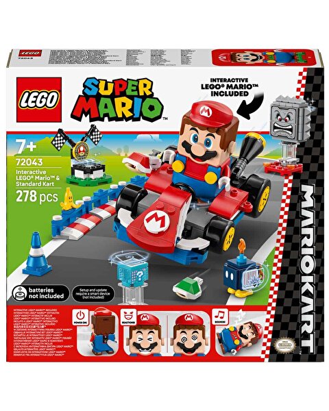 LEGO Super Mario Mario Kart – İnteraktif LEGO Mario ve Standard Kart 72043