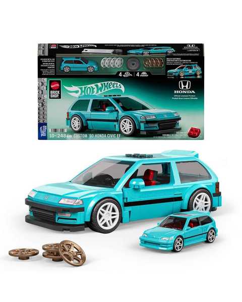 Hot Wheels Brick Speed Serisi Custom '90 Honda Civic Araba 248 Parça JHF62