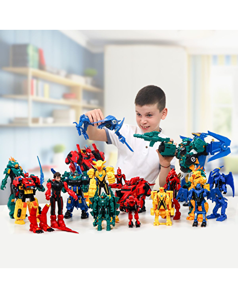 Quantum Heroes Dinoster Stego Blast Wing Sky Aksiyon Robot