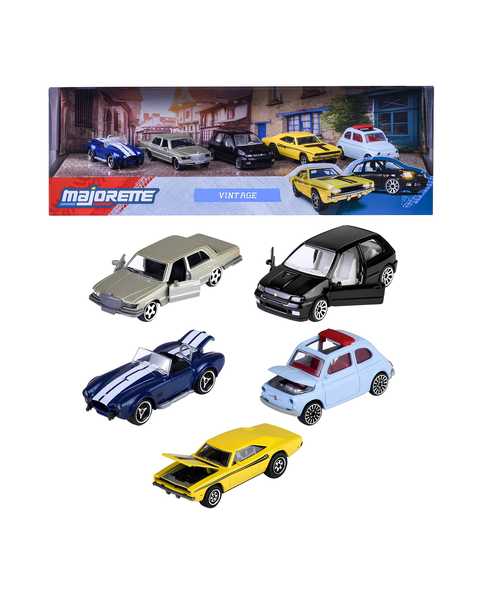 Majorette Vintage 5'li Die Cast Model Araç Hediye Seti