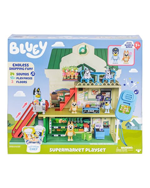 Bluey Yürüyen Merdivenli Süpermarket Oyun Seti