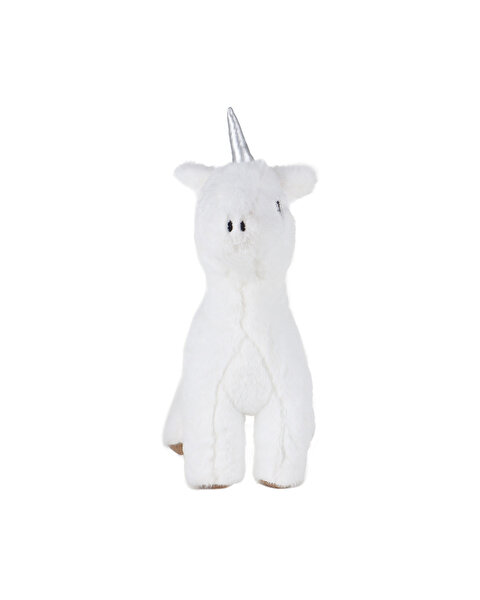 Valeria Unicorn Beyaz Kahverengi Ayaklı Peluş