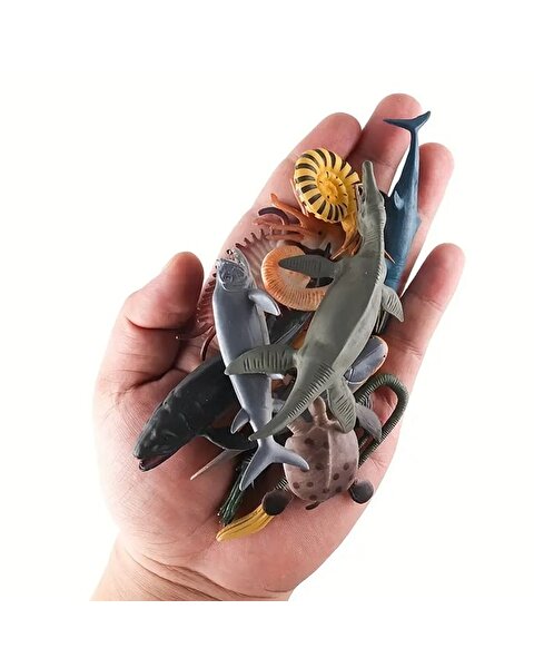 12 Parça Tüpte Deniz Hayvanları Seti