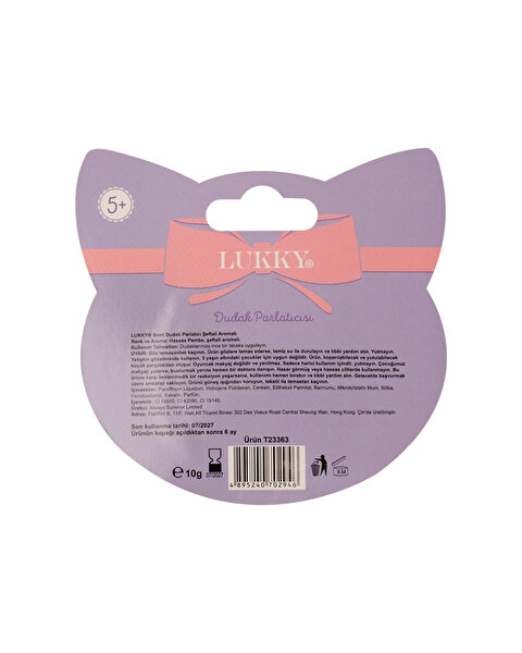 Lukky Simli Şeftali Aromalı Pembe Dudak Balm