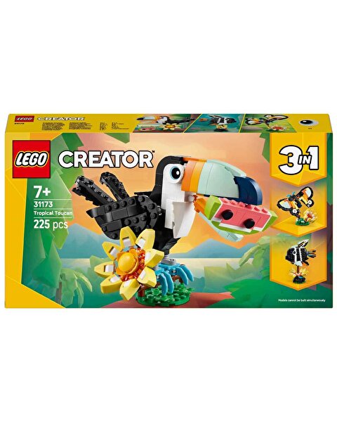 LEGO Creator 3 in 1 Vahşi Hayvanlar: Tropikal Tukan Kuşu 31173