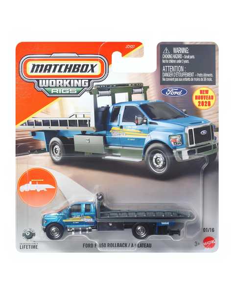 Matchbox Çalışma Donanımı Araçları Ford F-650 Rollback JJP10