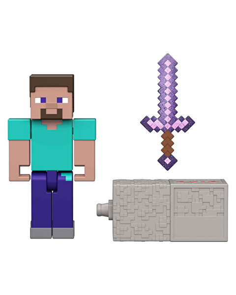 Mi̇necraft Aksesuarlı Fi̇gür Steve JJR85