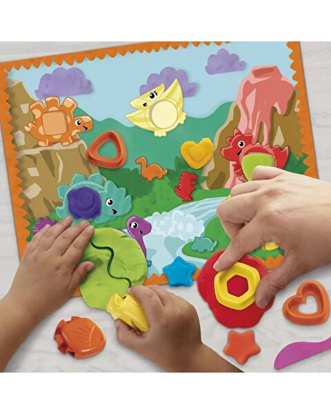Play Doh Başlangıç Şekiller ve Renkler Dino Oyun Seti G0491