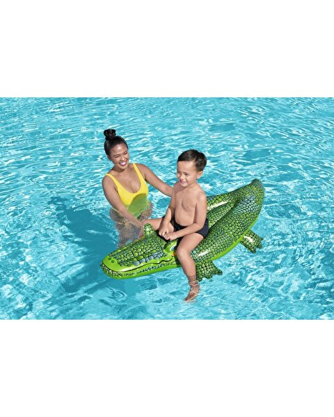 Bestway Yüzen Timsah Tutunmalı Şişme Yatak 152 x 71 Cm