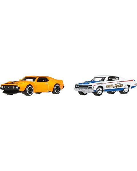 Hot Wheels 2'li̇ Premi̇um Araba Seti̇ 71 AMC Javelin & AMC Rebel Machine JBL06