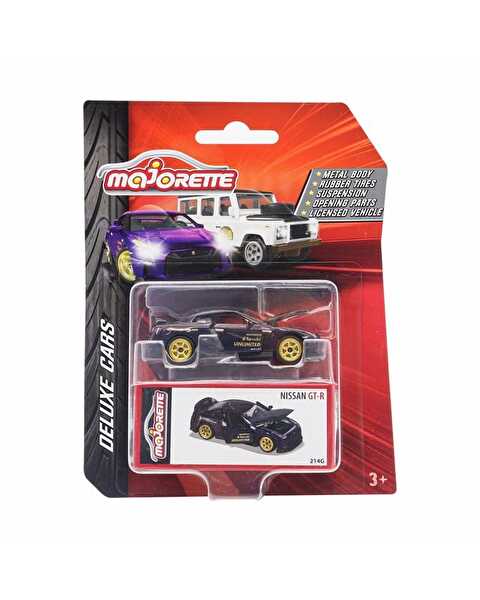 Majorette Deluxe Cars Nissan GT-R Mor 214G