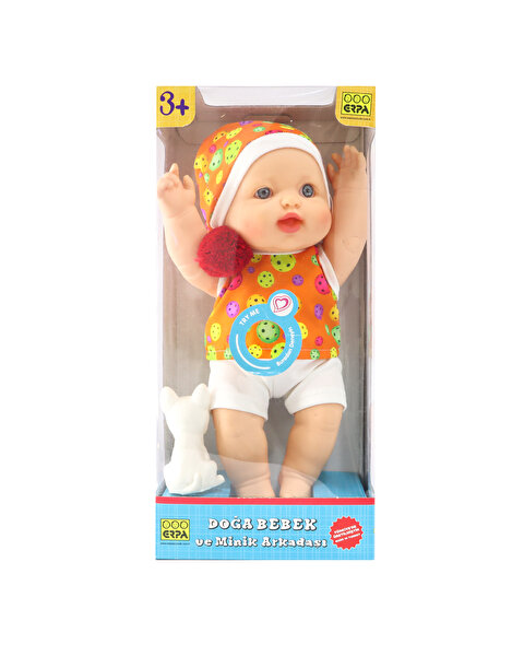 Doğa Et Bebek ve Minik Arkadaşı Turuncu Elbiseli