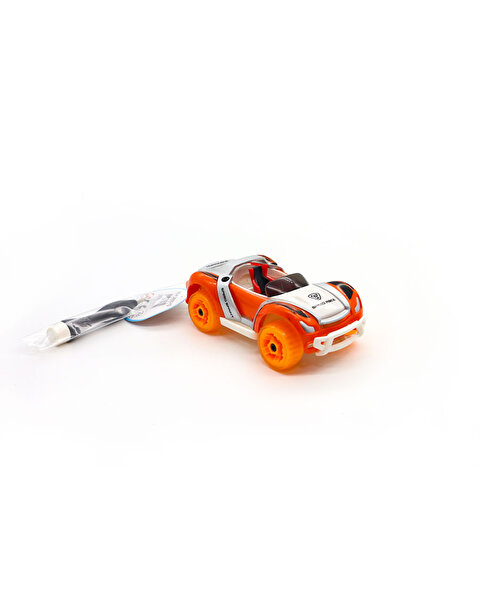 Die Cast Yarış Arabası Turuncu Beyaz